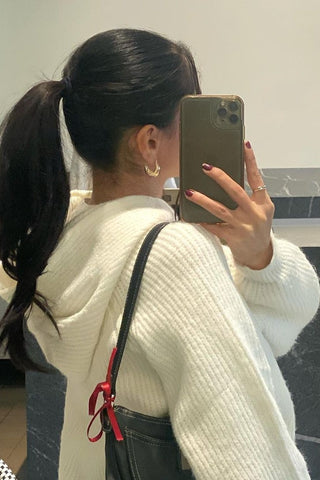 Ivory Hooded Sweater