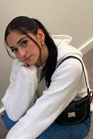 Ivory Hooded Sweater